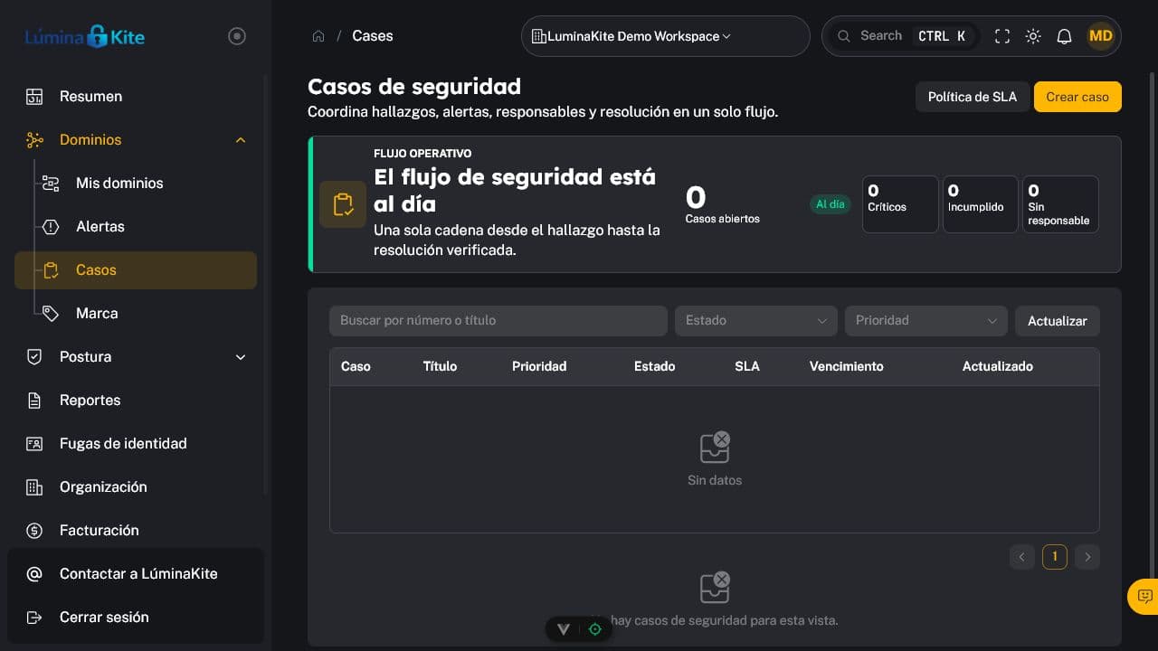 Security case management